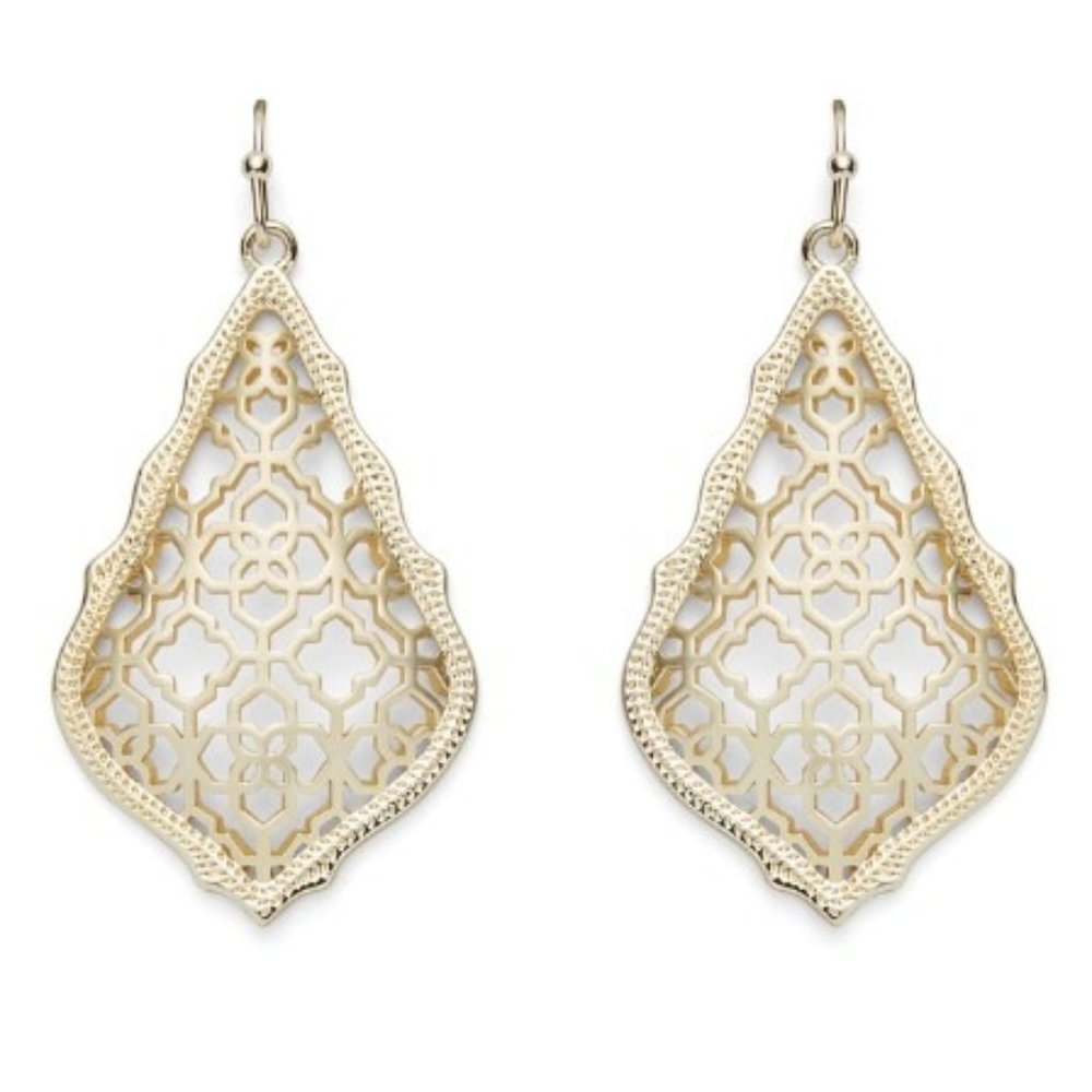 NWOT Kendra Scott Addie Gold Drop Earrings